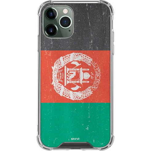 Afghanistan Flag Distressed iPhone 12 Pro Max Clear Case